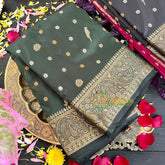 Green Semi Soft Silk Saree-VS165